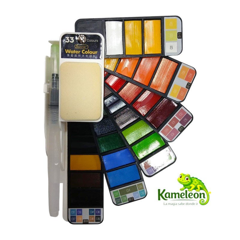 ACUARELAS 33 COLORES
