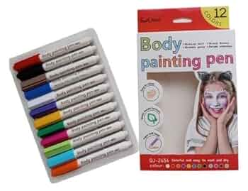 Marcador pintura para cara ( rostro ) 12 colores