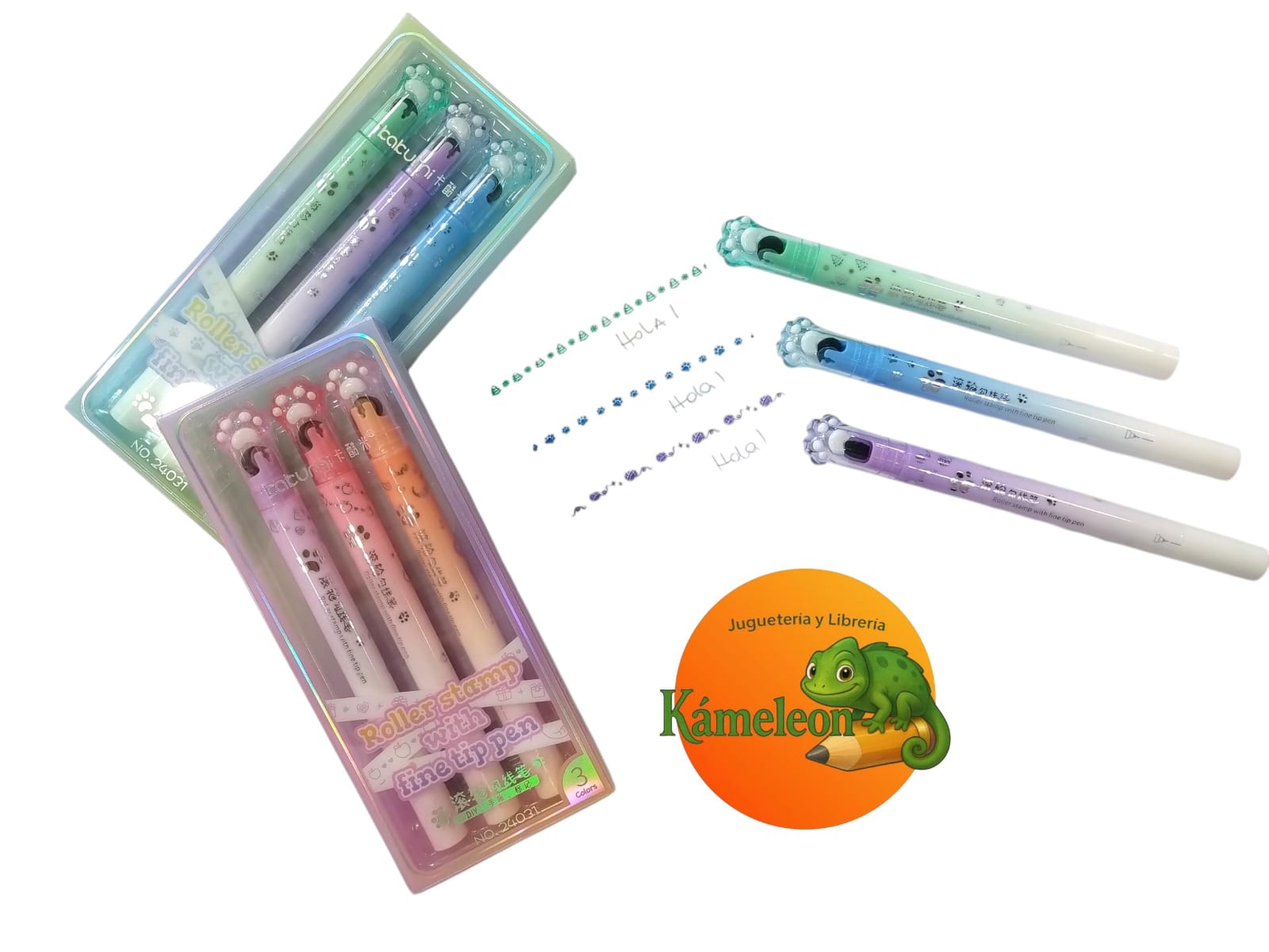 Microfibras con sellos pasteles x3