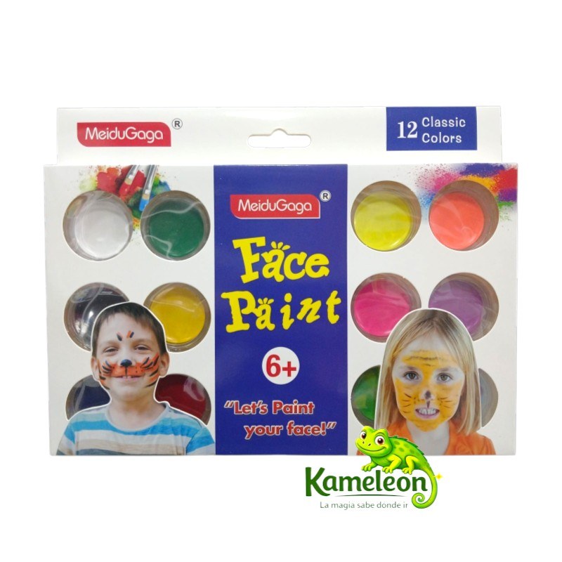 FACE PAINT X 12 COLORES