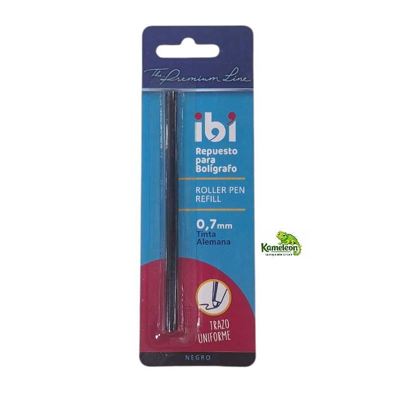 Repuesto ibico tipo micro roller negro blister