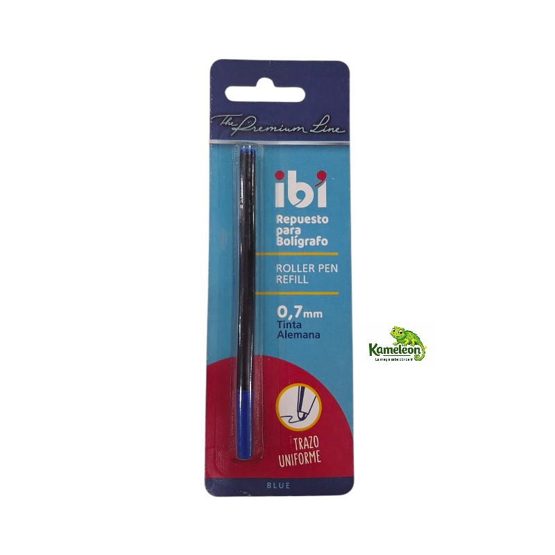 Repuesto ibico tipo micro roller azul blister