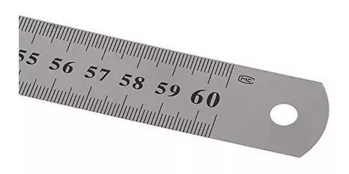Regla de acero 60cm
