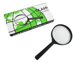 Lupa glass 50mm lente vidrio