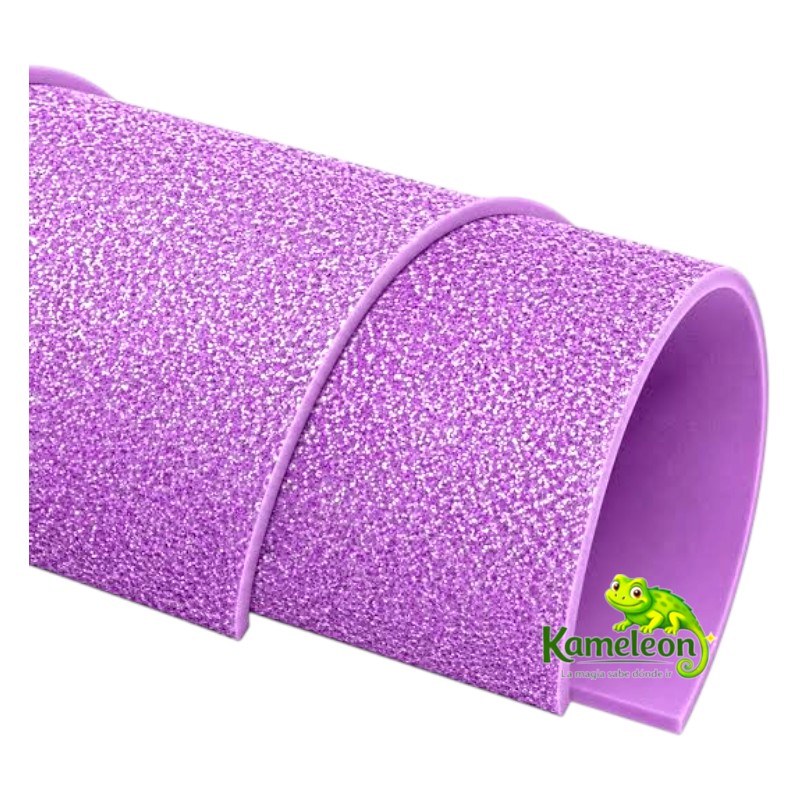 GOMA EVA GLITTER LILA