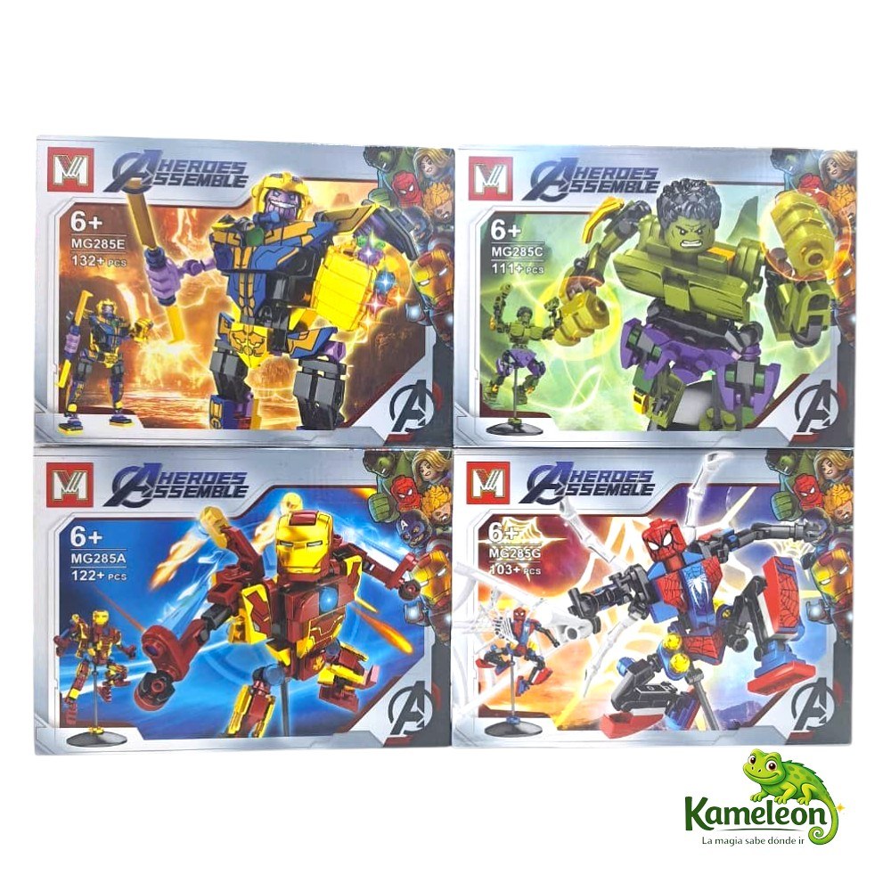 BLOQUES TIPO LEGO MARVEL HEROES ASSEMBLE