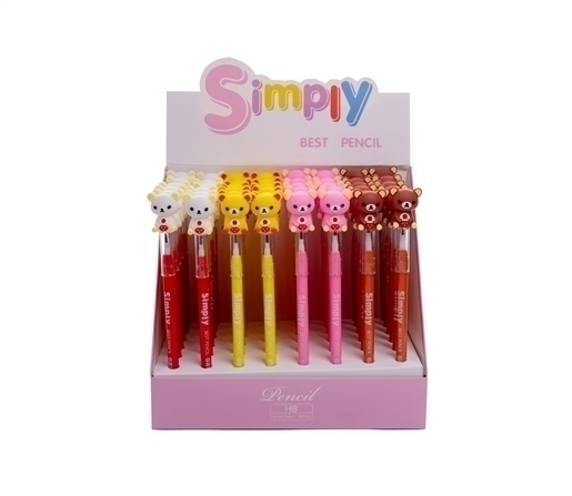 Lapiz multipaper con minas intercambiable osito