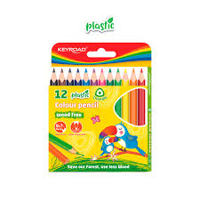 Lapices keyroad triangular corto x 12un. resina 