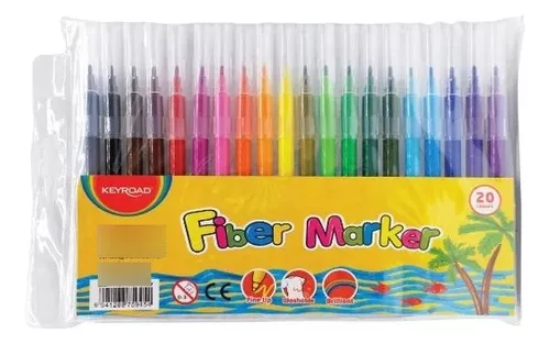 Marcadores keyroad en blister de 20