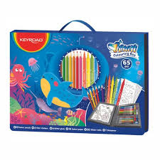 Set de lapices y marcadores ocean box keyroad