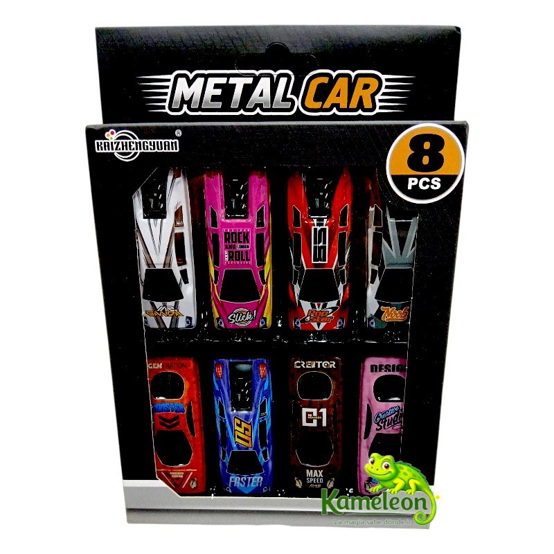 SET AUTOS METAL X 8 PCS