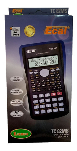 Calculadora cientifica ecal tc82 ms
