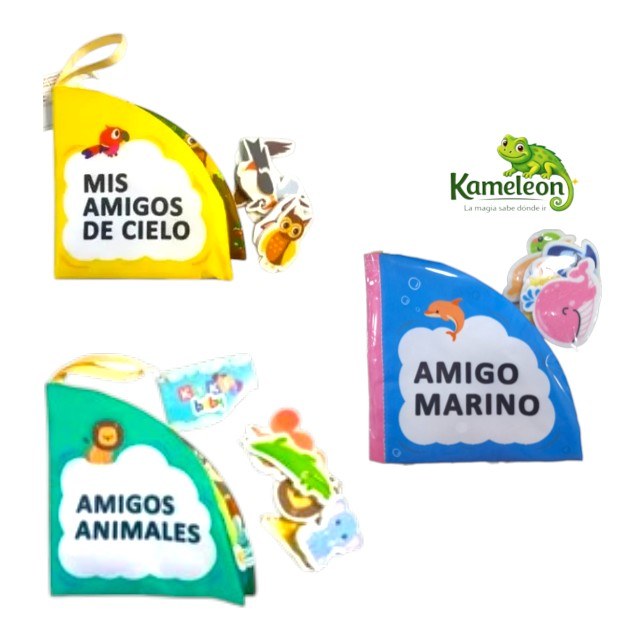 Libro de tela ovalado de animales