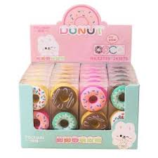 Goma de borrar x3 donas