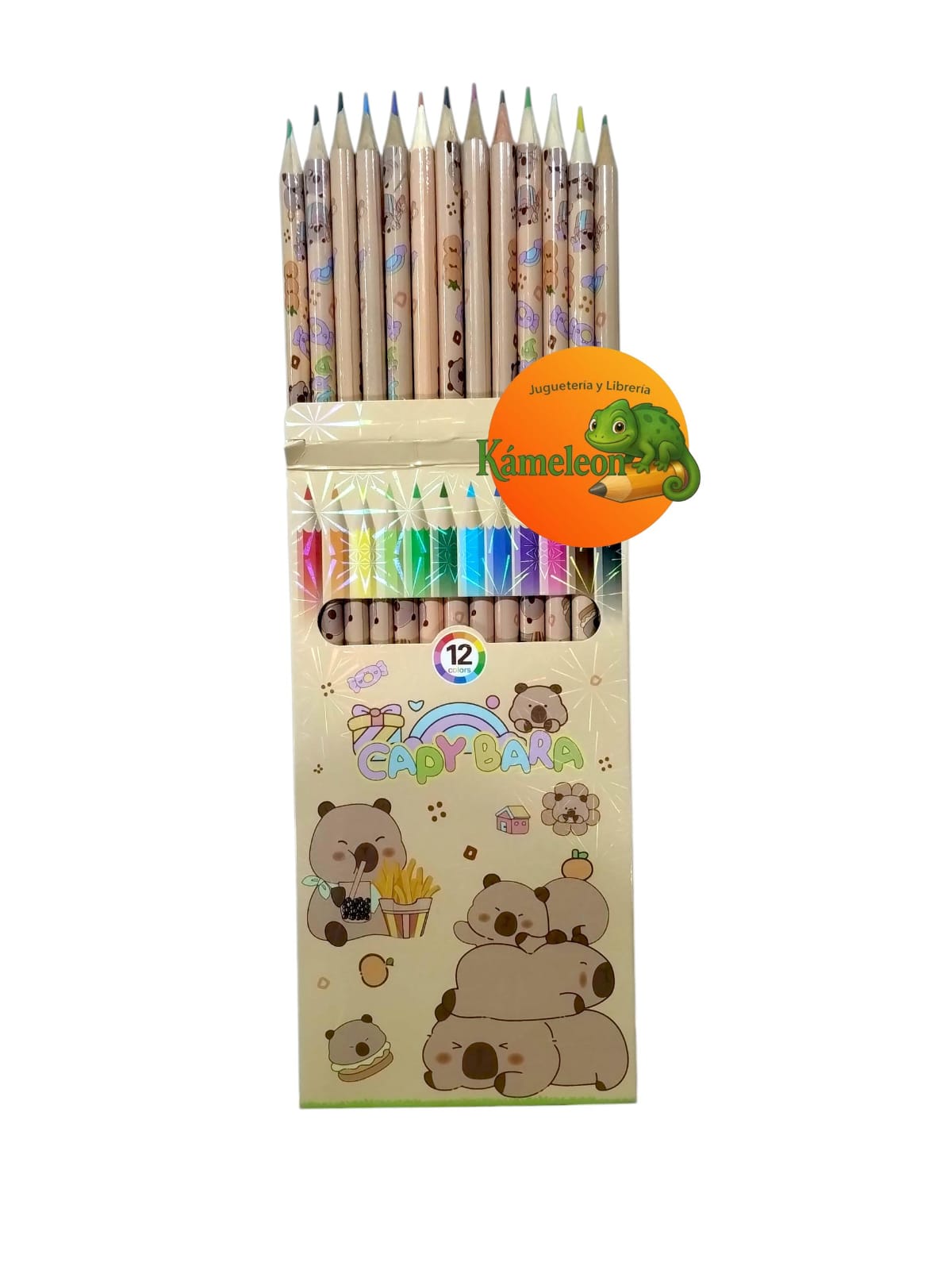 Lapiz mp pinturitas de color largas  x12 capibara