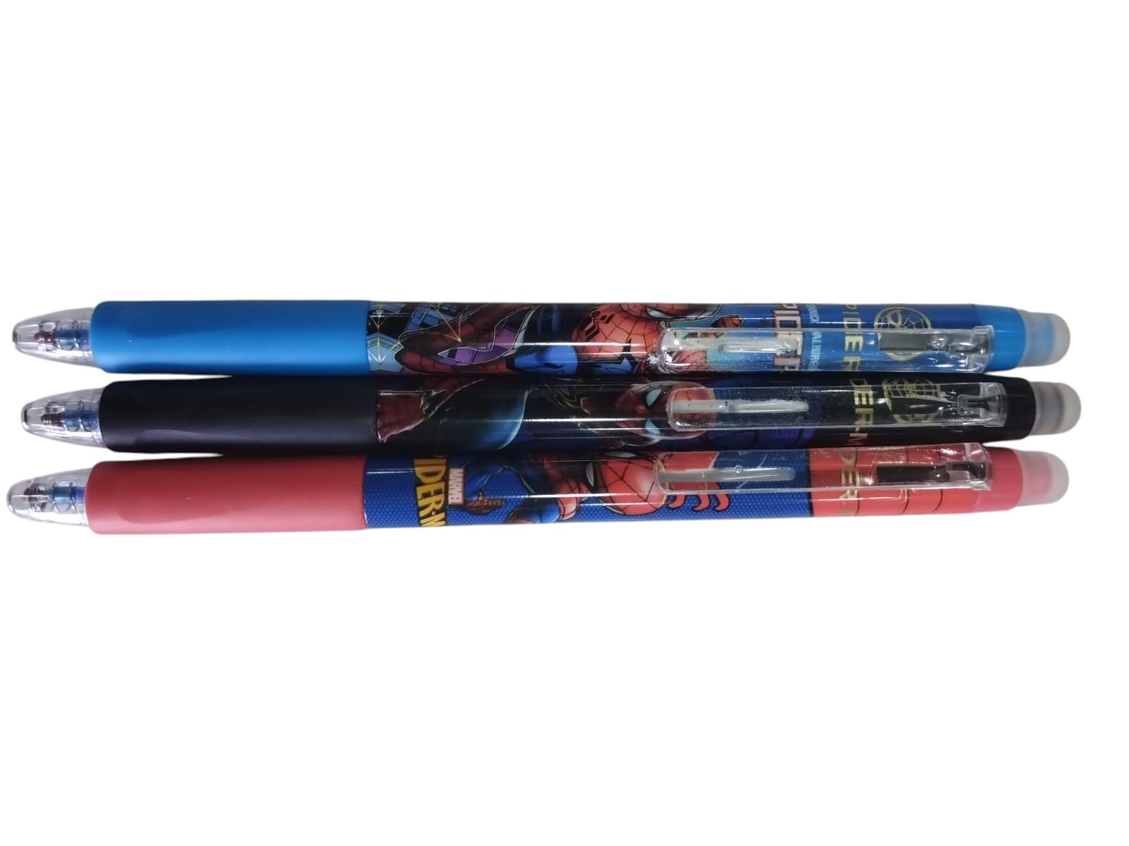 Boligrafo gel borrable spider-man