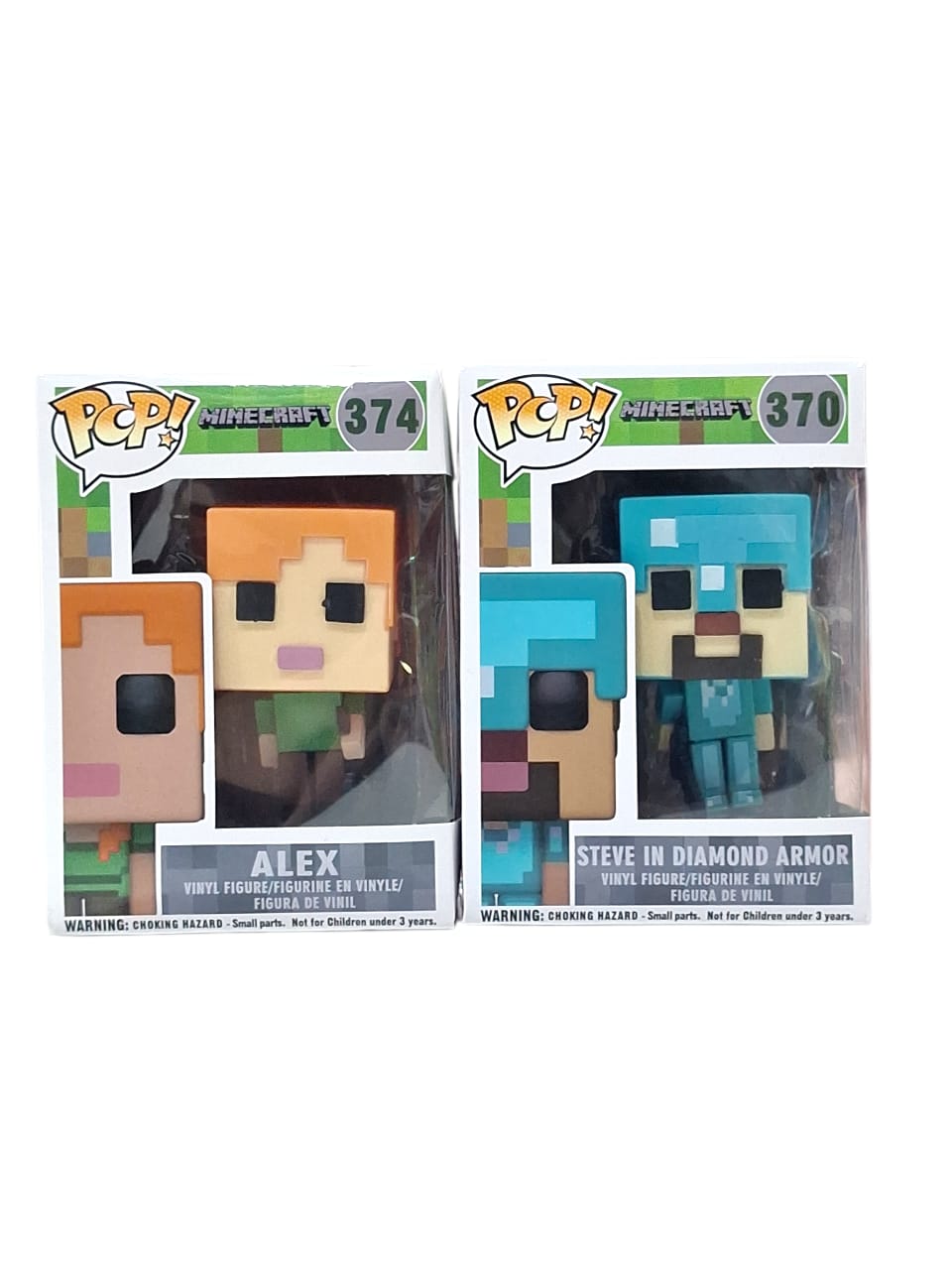 MuÑeco pop minecraft alex/ steve 