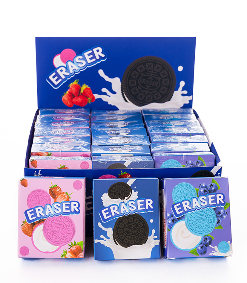 Goma de borrar con forma de oreo