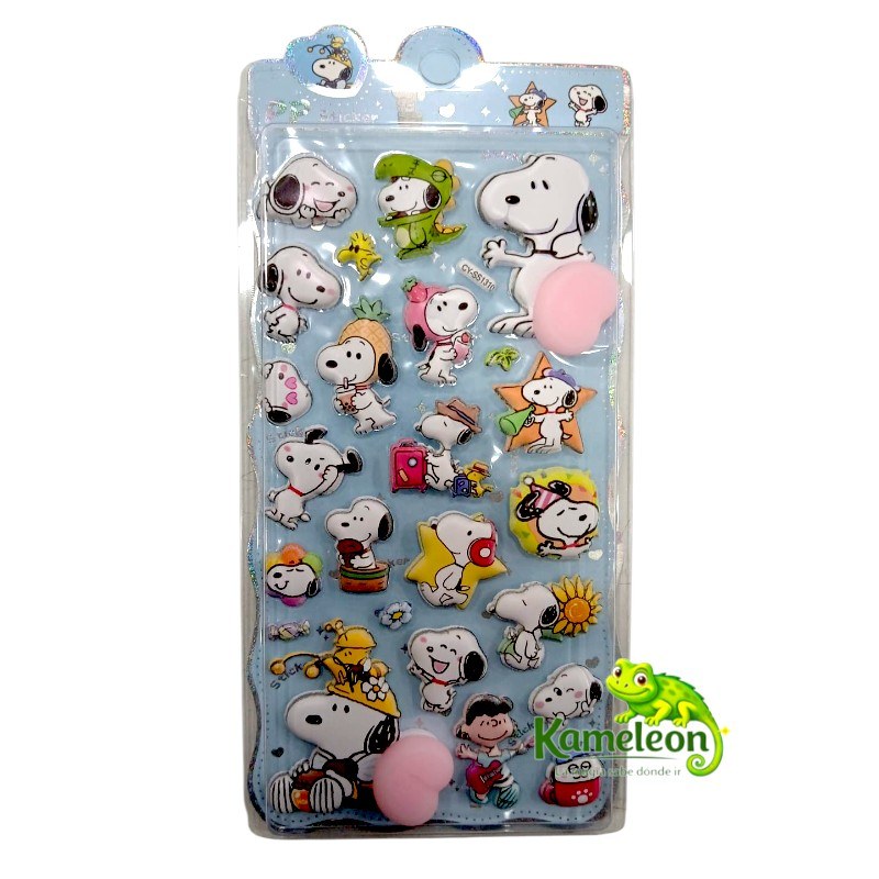 STICKERS CON RELIEVE SNOOPY