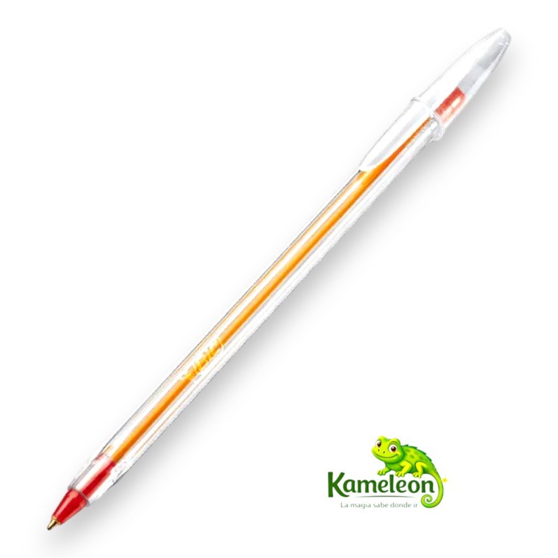 Lapicera bic cristal fina 08 roja