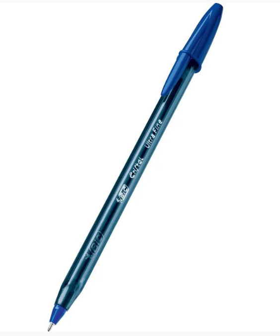 Lapicera bic cristal ultra fina azul 0,7 mm