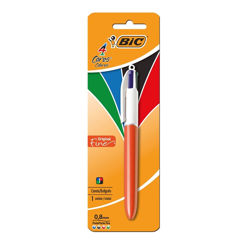 Boligrafo bic 4 colores fine original