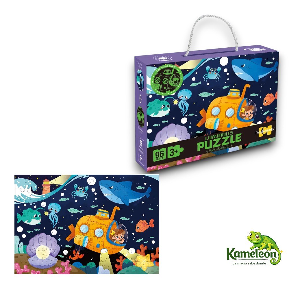 PUZZLE ROMPE CABEZA LUMINOSO 96 PIEZAS NIGHT SEA ADVENTURE