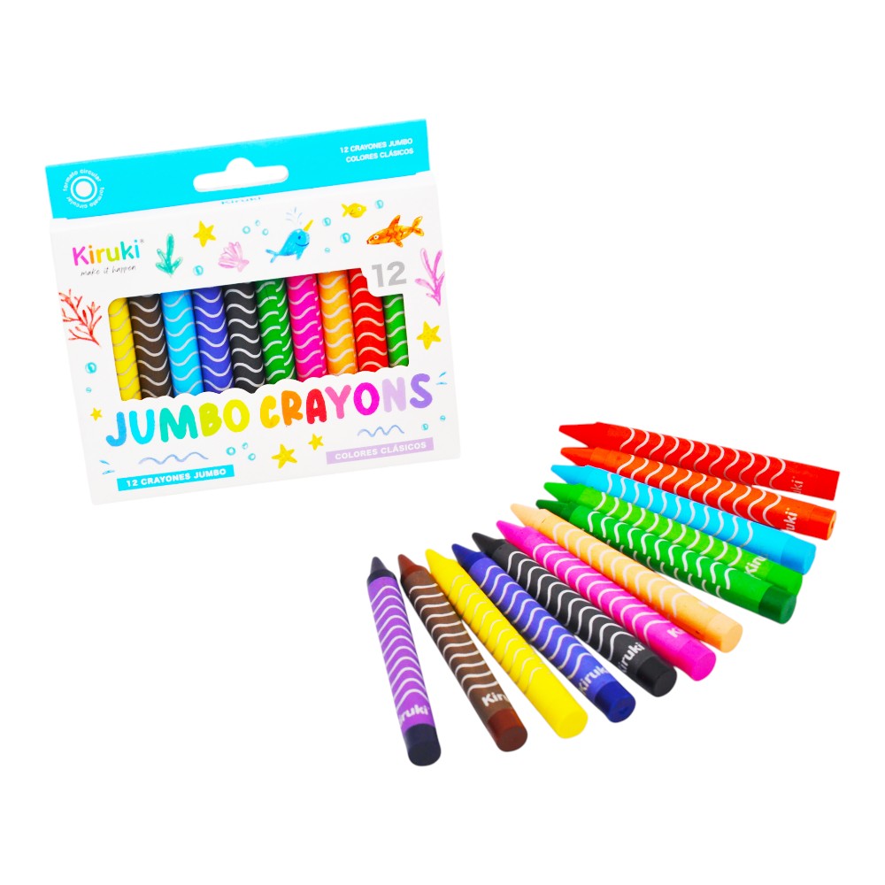 Crayones kiruki x 12 jumbo