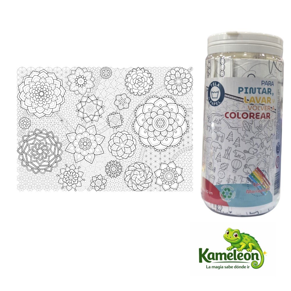 LONA PARA PINTAR Y LAVAR LONITA DE MANDALAS