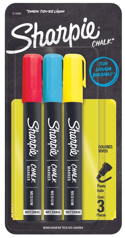Marcadores chalk medium x3