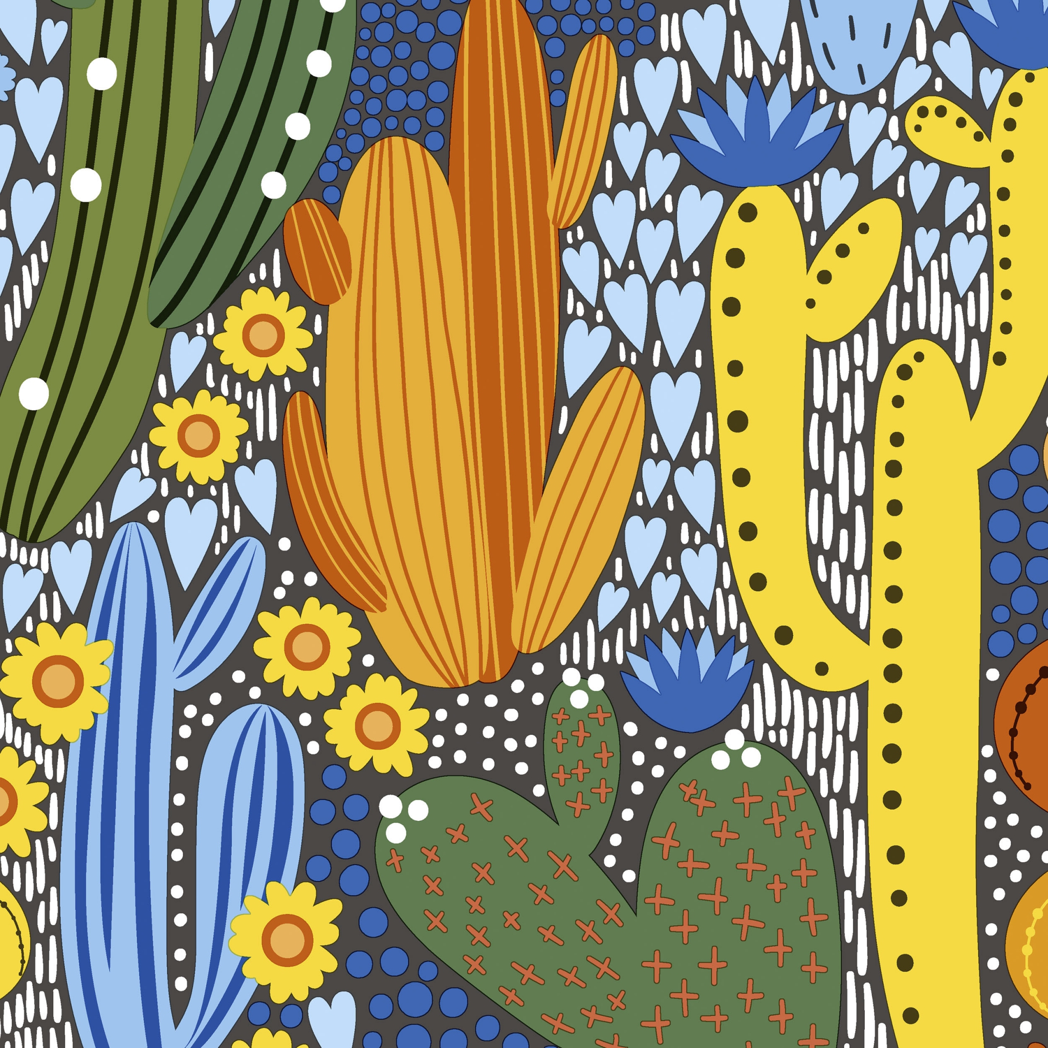 Servilletas decoupage cacti color