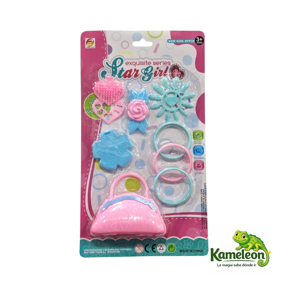 Set de belleza c/carterita en blister