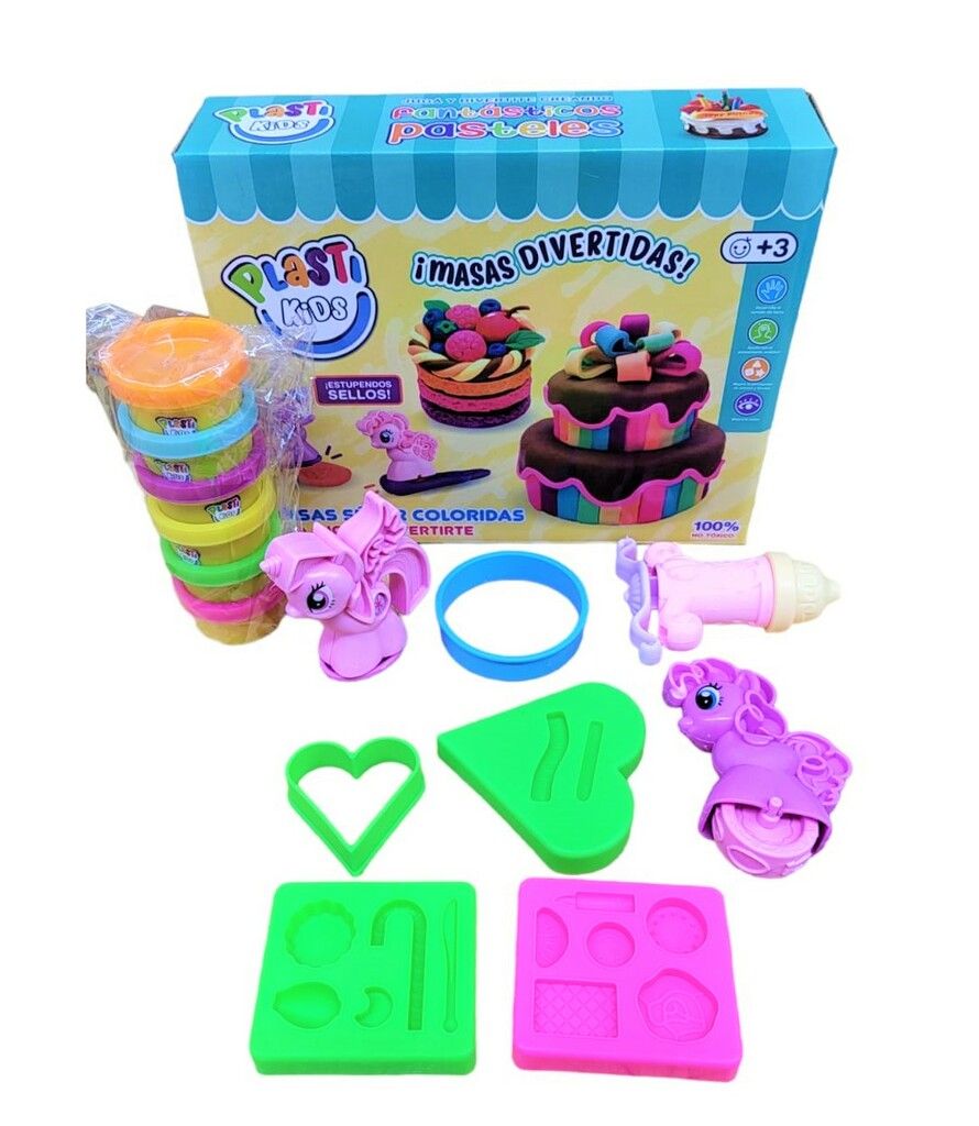 Masa plasti kids tortas con accesorios