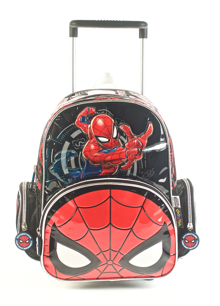 Mochila spiderman c/ruedas 17