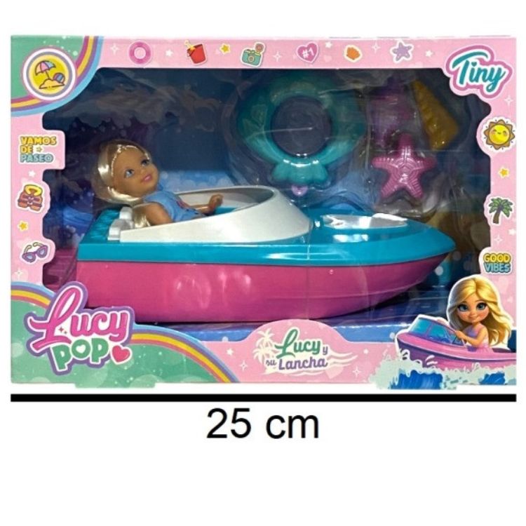 Tiny lucy pop con lancha y accesorios