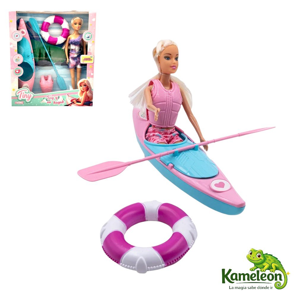 MuÑeca tiny fantasy y su kayak
