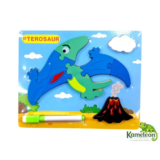 Puzzle encastrable dinosaurios