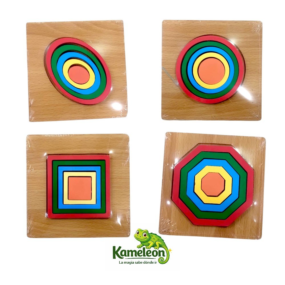 Juego de mesa puzzle rompecabeza geometrico