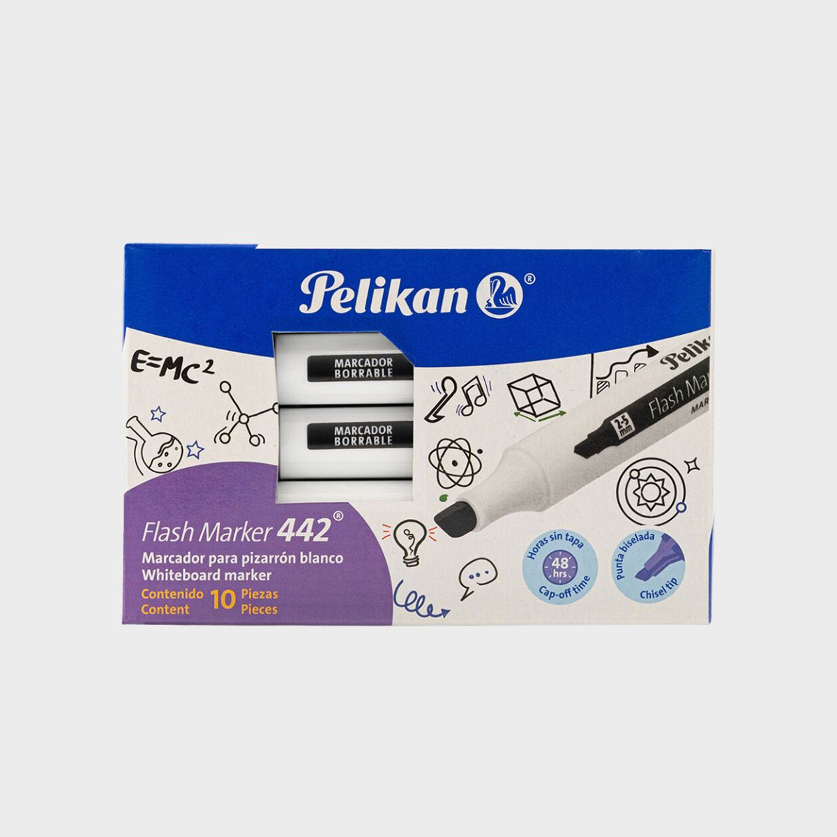 Marcadores pelikan pizarra 442 negro