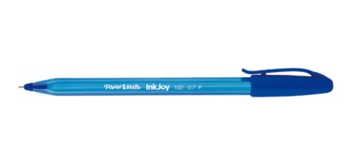 Boligrafo kilometrico con inkjoy capuchon azul