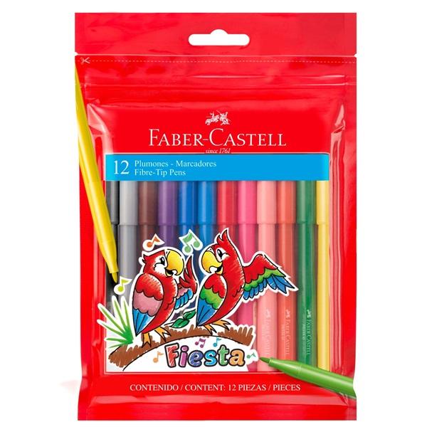 Marcadores faber castell x12