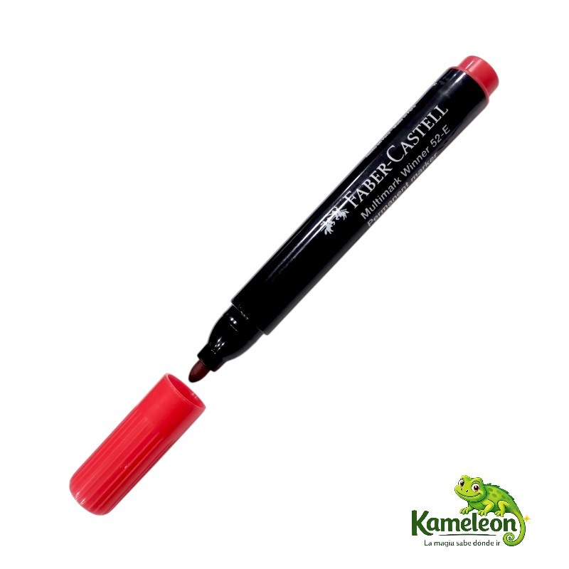 Marcador Permanente Faber Castell 52-E rojo