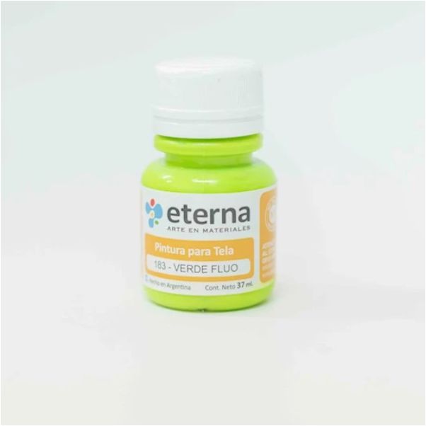 Pintura para tela verde fluo n.183 x 37ml