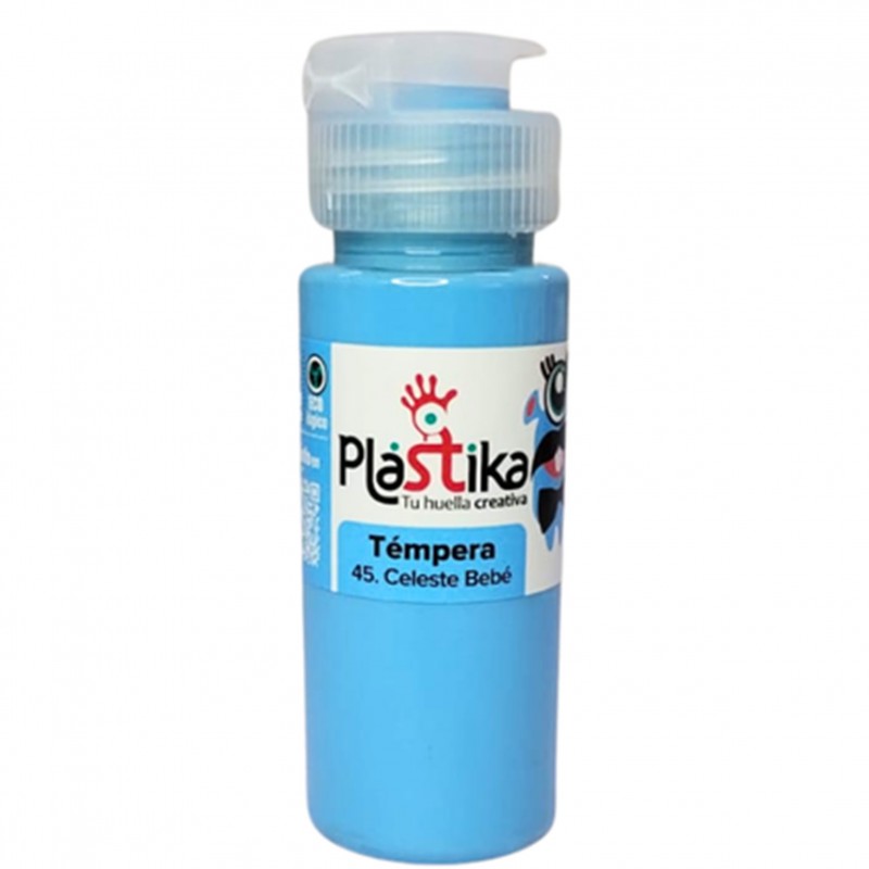 Tempera plastika 60ml 45. celeste bebe