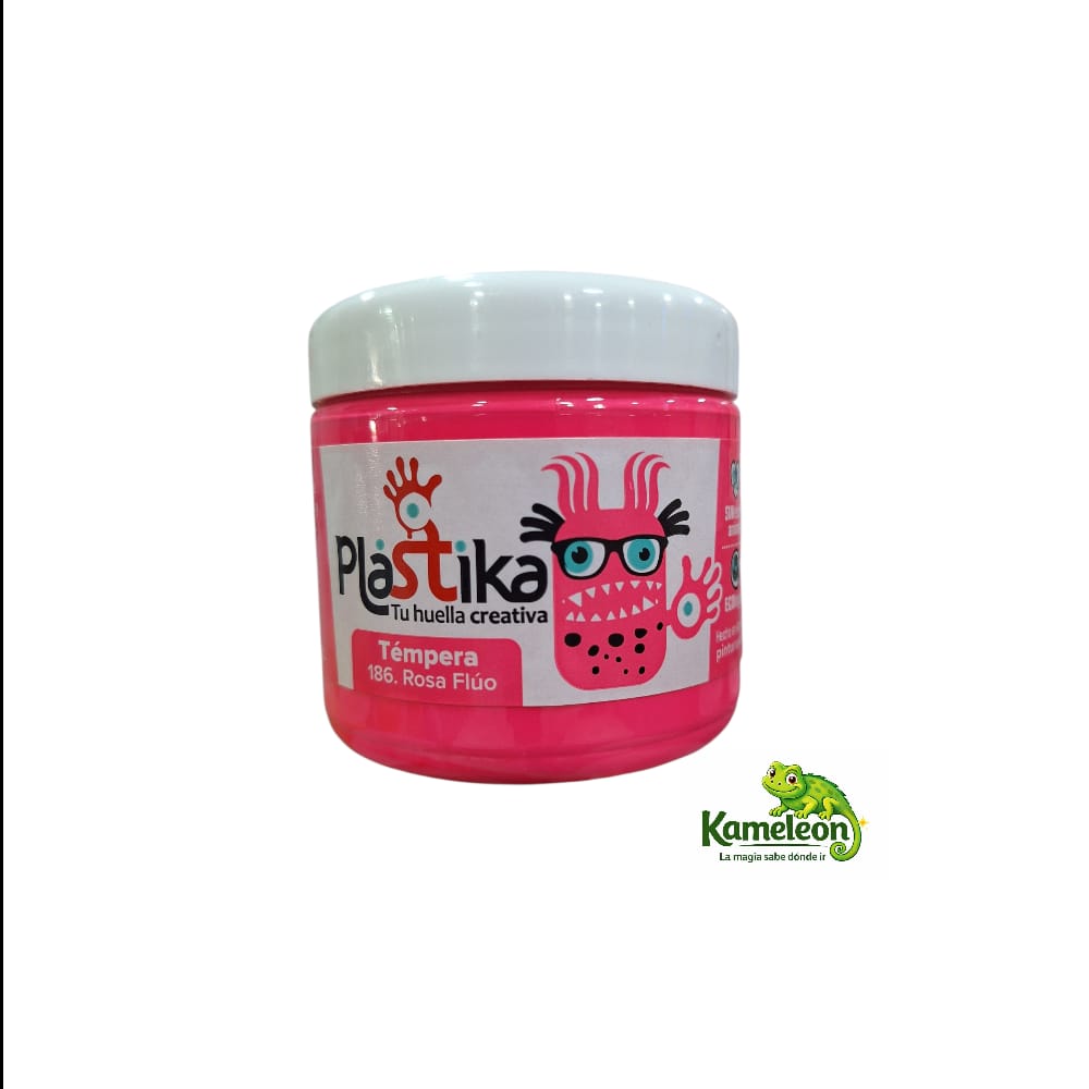 Tempera plastika 200ml 186. rosa fluo