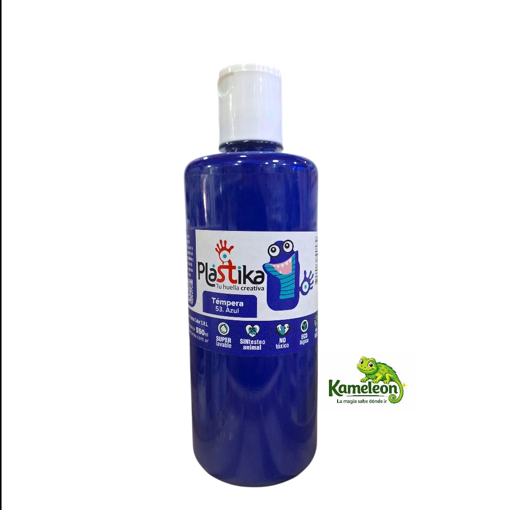 Tempera plastika 550ml 53. azul