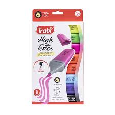 Resaltadores trabi chatos x8 high texter