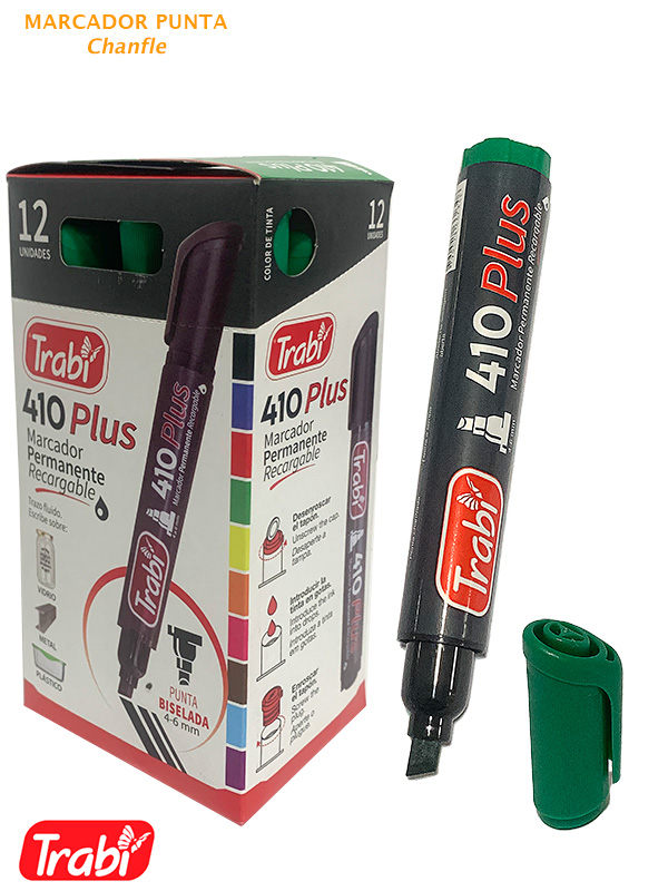 Marcador trabi permanentes  410 verde 
