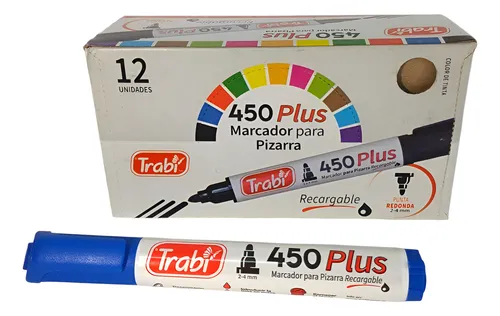 Marcadores trabi pizarra 450 azul