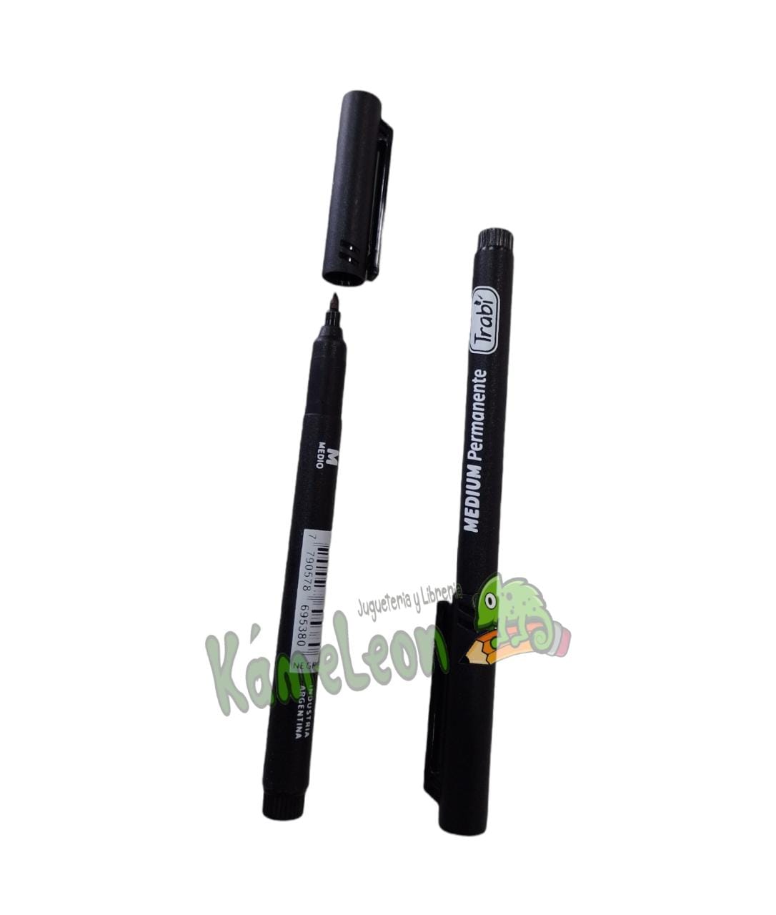 Marcador trabi microfibrapermanente trabi fino negro 